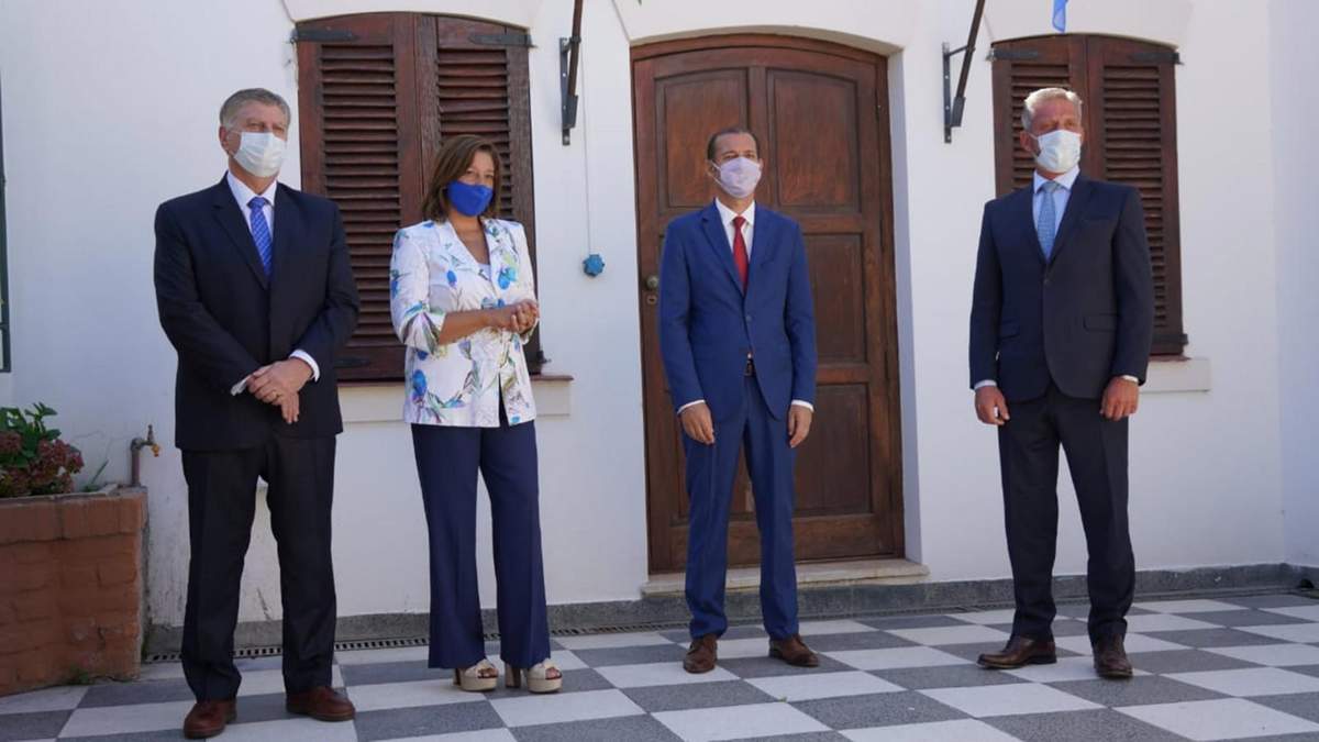 Ziliotto, Carreras, Gutiérrez y Arcioni reunidos tiempo atrás. Fuente: (Twitter)