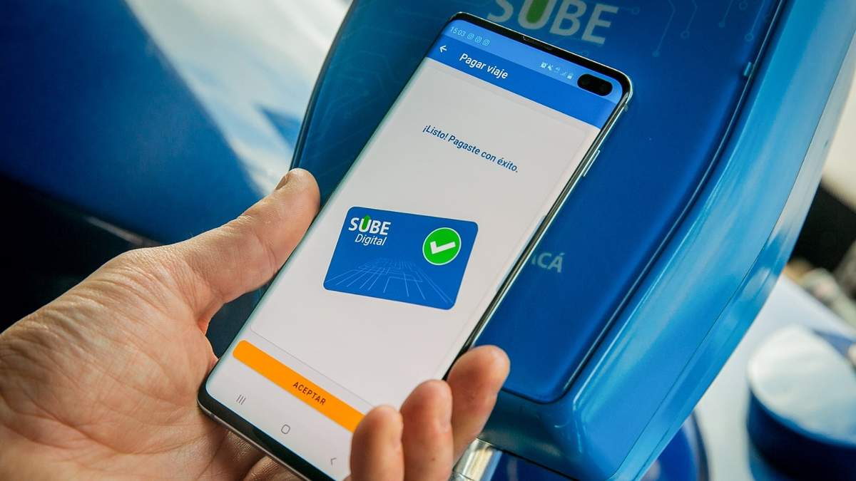 La Sube digital por ahora solo funciona en colectivos. Fuente: (X)