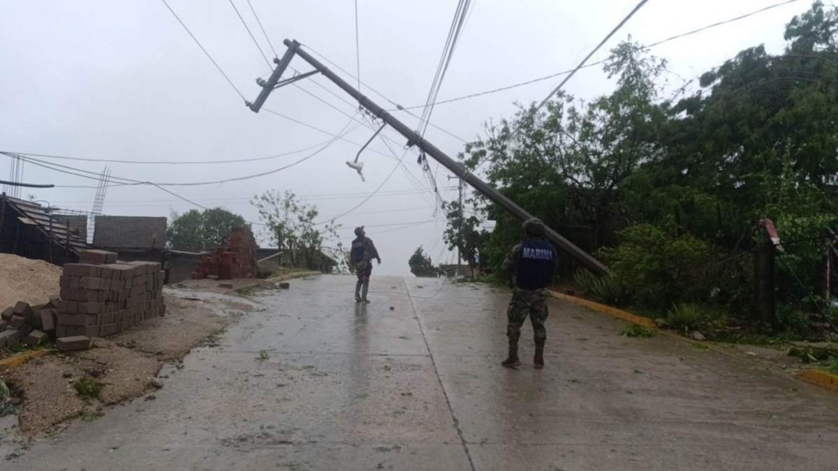 Efectos del huracán Erick en Oaxaca en junio de 2025