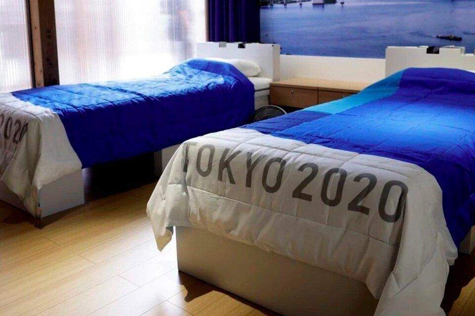 Las camas diseñadas para los atletas de los JO de Tokio