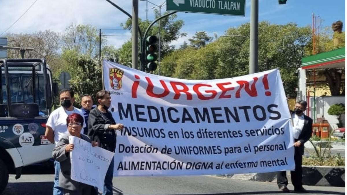 Protesta por falta de medicamentos psiquiátricos