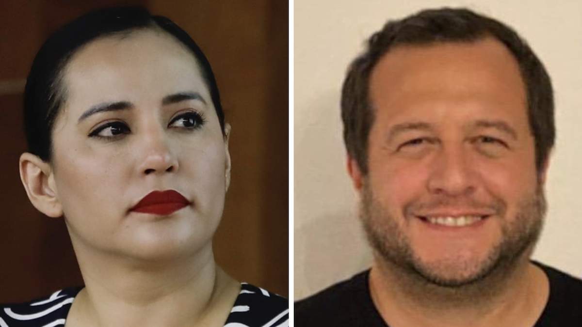 Sandra Cuevas y José Ramón López Beltrán