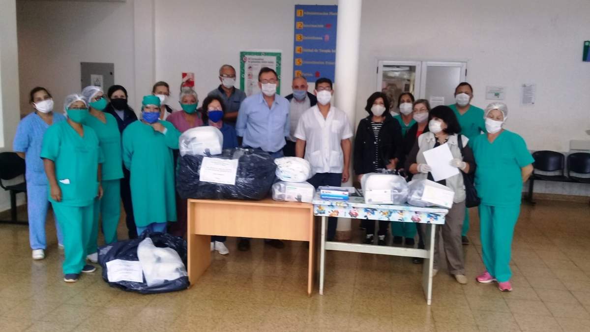 Donación para personal sanitario. Fuente: (Twitter)
