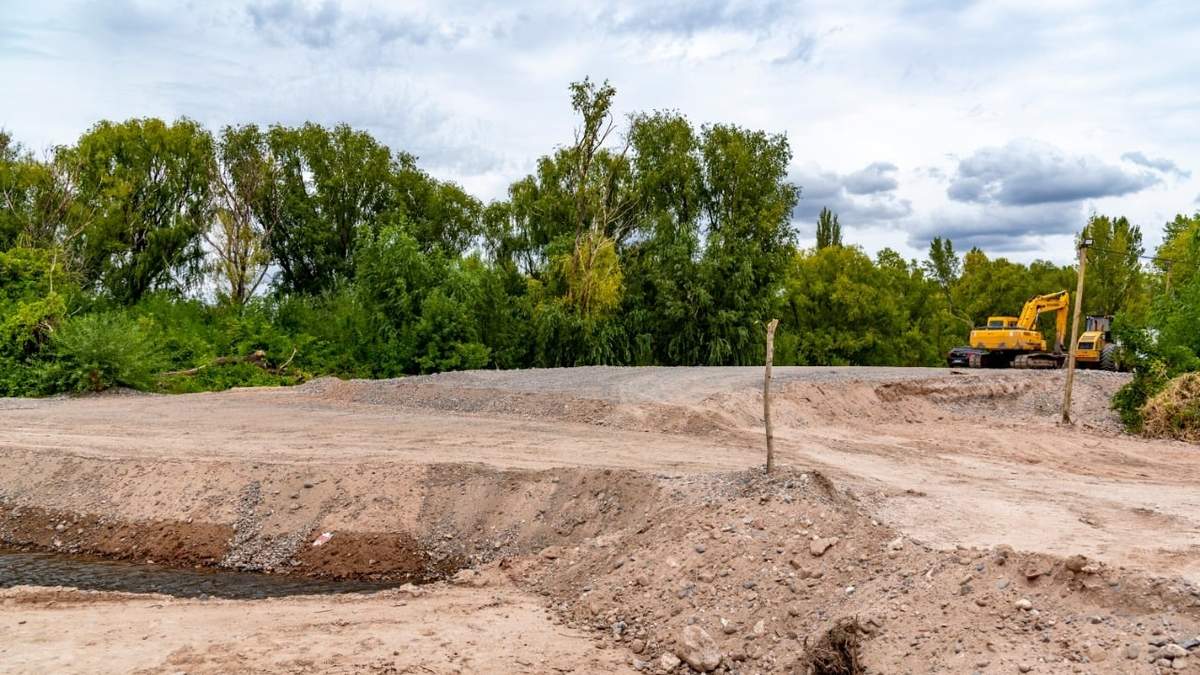La obra del paseo de la Confluencia. Fuente: (Twitter)