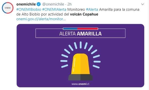 Tuit de la ONEMI