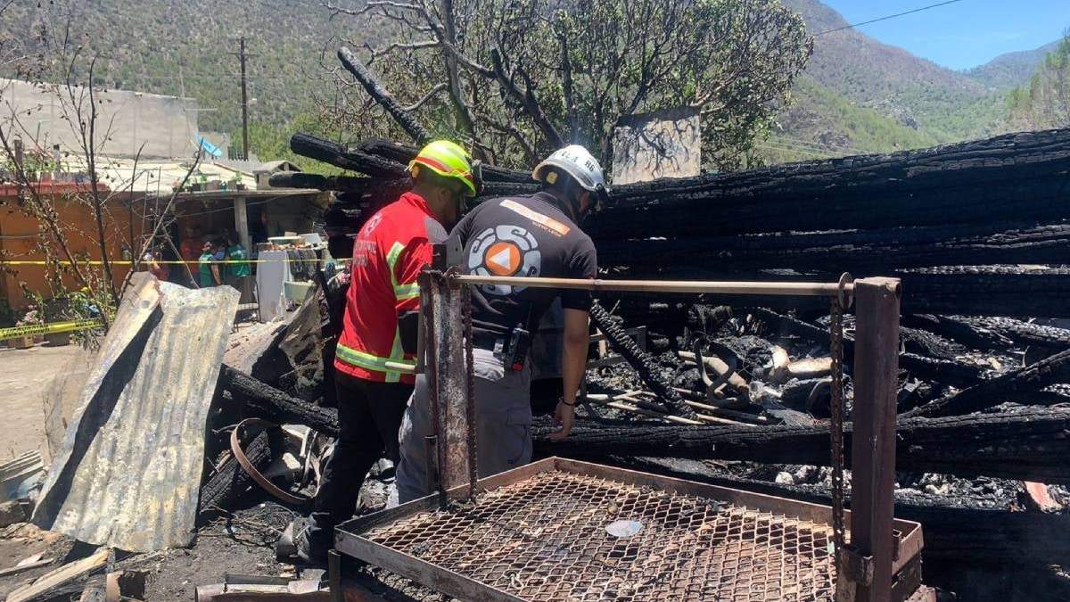 El incendio ocurrió en la comunidad de Laguna de Sánchez