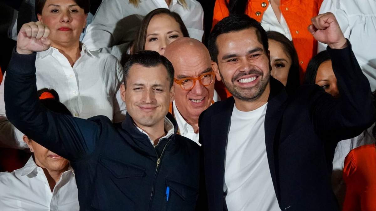 Luis Donaldo Colosio Riojas y Jorge Álvarez Máynez, en imagen de febrero