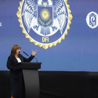 Javier Milei y Bullrich presentaron la nueva agencia de la Policía Federal