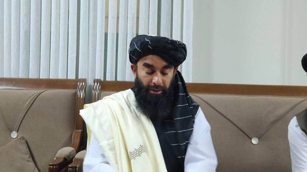 Zabiullah Mujahid, uno de los portavoces
