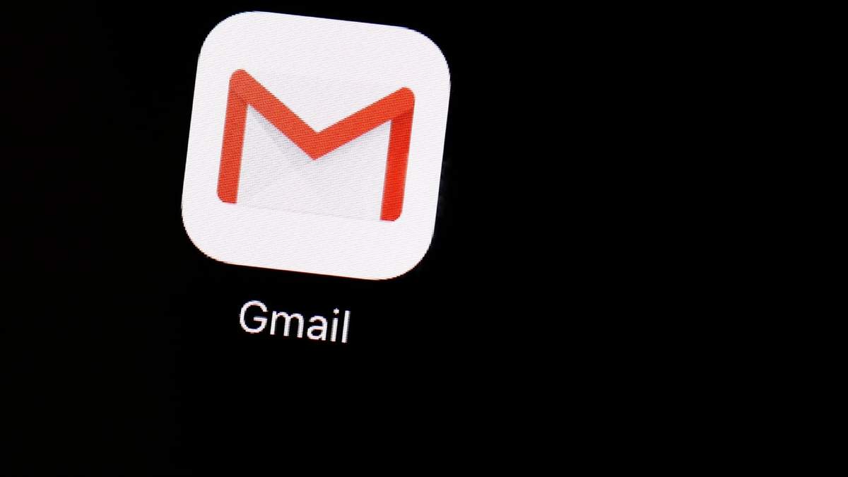 En esta imagen de archivo del 20 de marzo de 2018, se muestra la aplicación de Gmail en un iPad en Baltimore