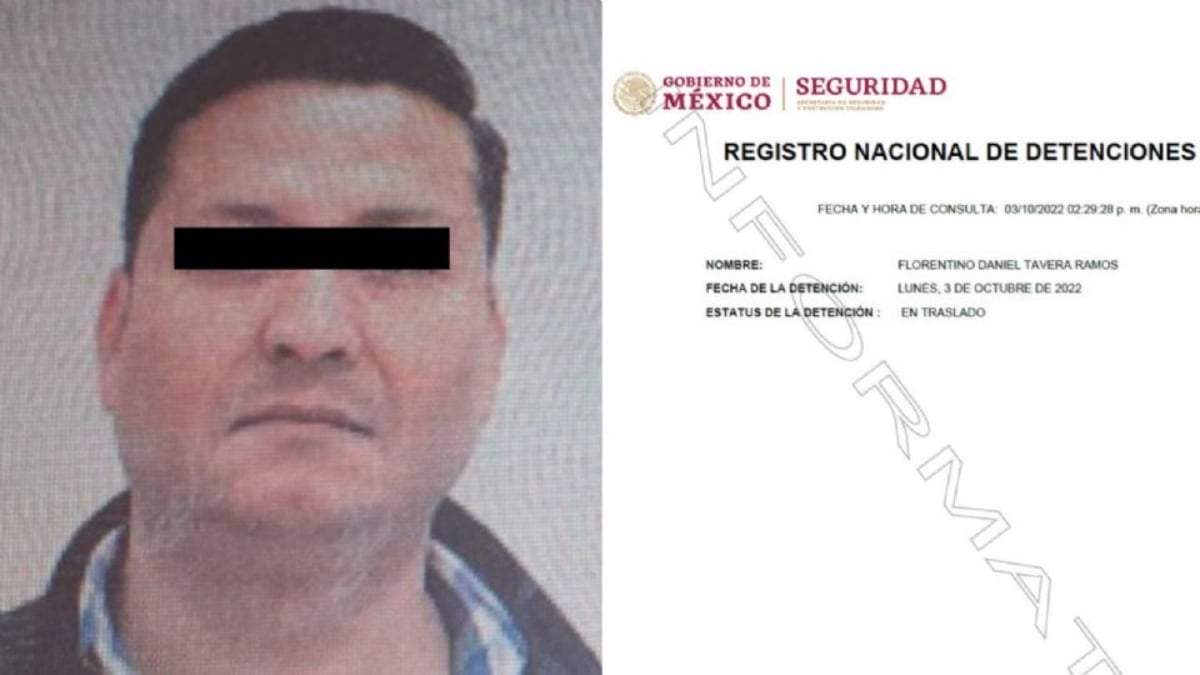 Florentino Daniel Tavera Ramos, el detenido