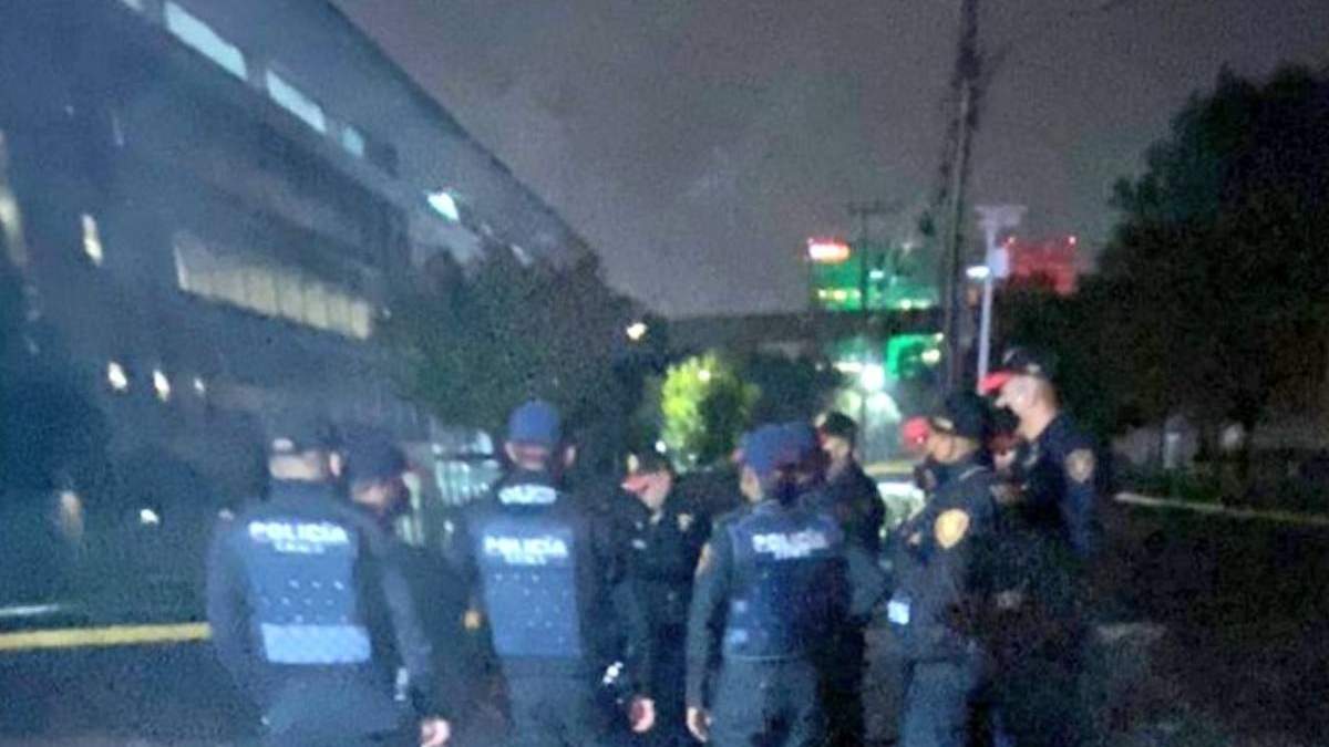 Movilización policiaca en la zona en la que ocurrió el intento de asalto