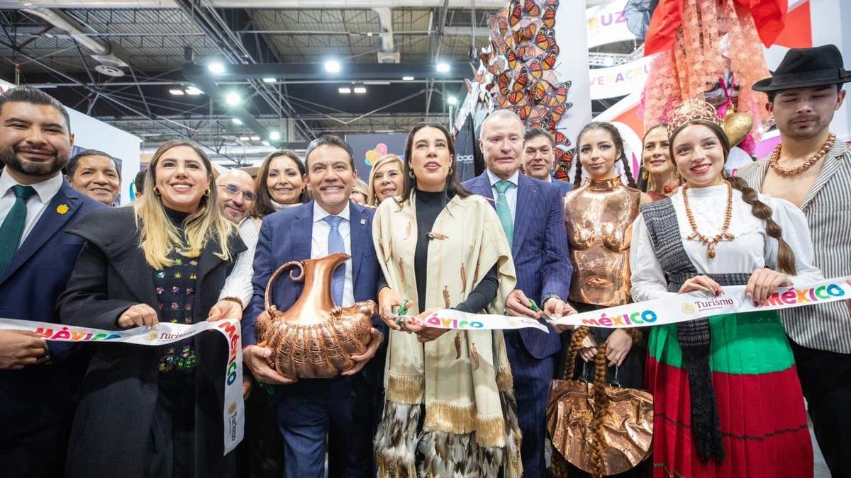 La comitiva mexicana en la Feria Internacional de Turismo en Madrid