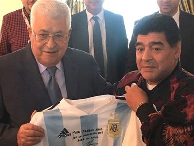 El presidente palestino también homenajeó a Maradona: “Fue un querido amigo de Palestina”