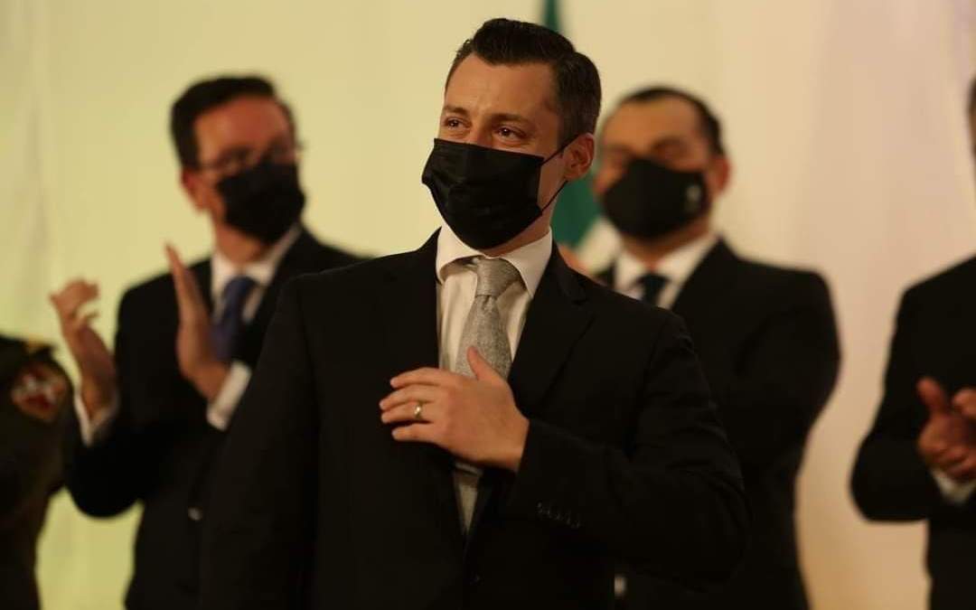 Colosio Riojas durante su toma de protesta