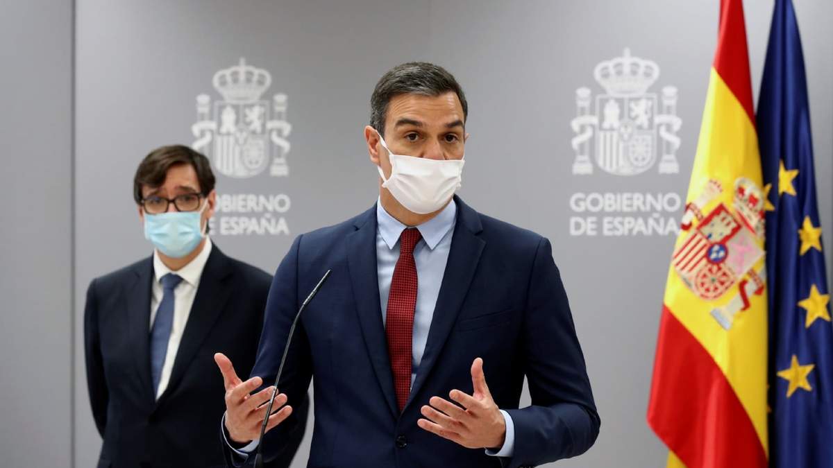 Pedro Sánchez y Salvador Illa. Fuente: (Twitter)