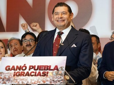 Alejandro Armenta aventaja en el PREP por la gubernatura de Puebla