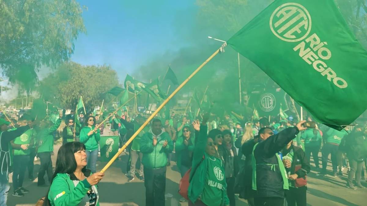 ATE se manifestó en toda la provincia de Río Negro. Fuente: Prensa ATE.