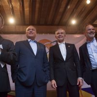 Cambio de régimen, sólo con gobierno de coalición: Mancera, Beltrones y Madero