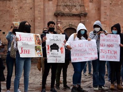 Estudiantes exigen justicia por muerte de Jorge Ávila en Zacatecas: "Lo mataron desde el poder"