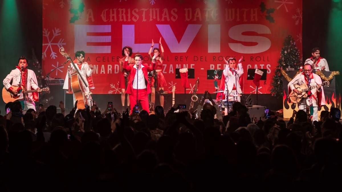 Christmas Date With Elvis, concierto de Leonardo de Lozanne y Los Rebel Cats