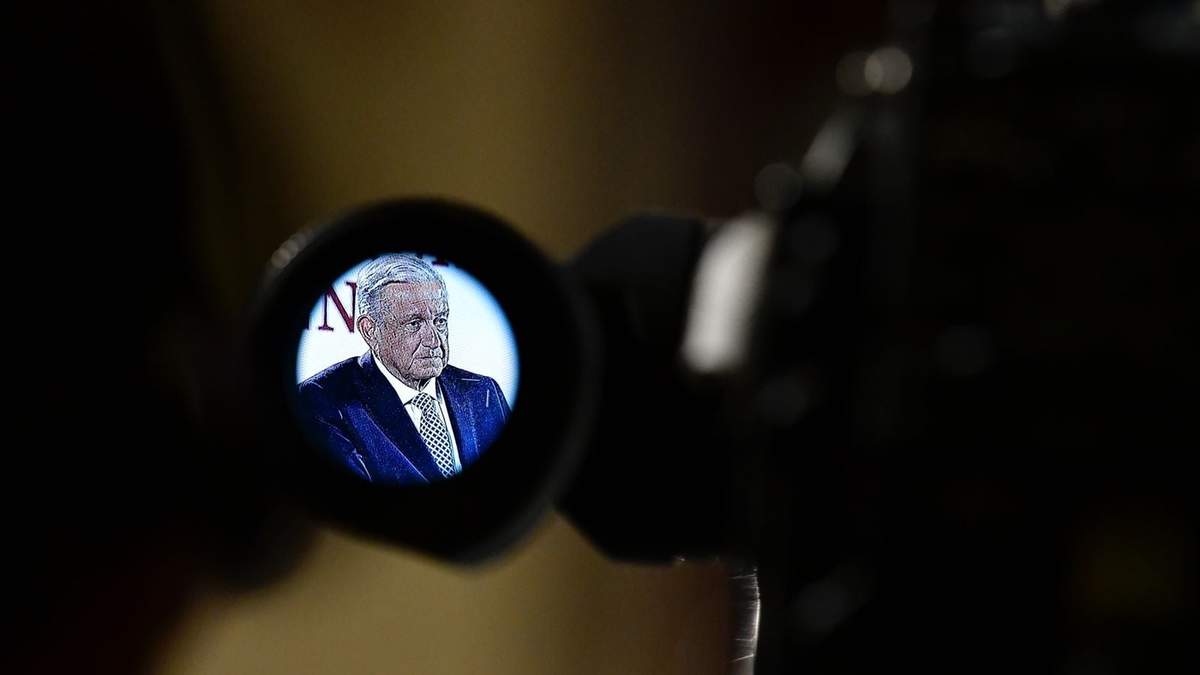 El presidente López Obrador en su conferencia matutina