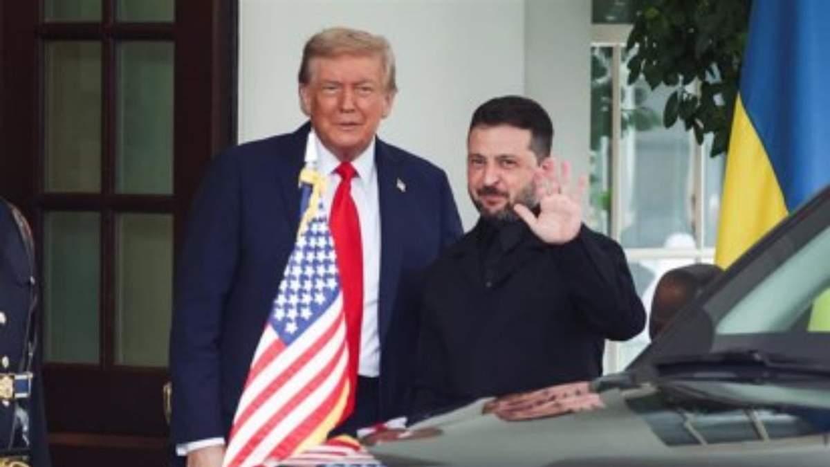 Trump y Volodimir Zelenski