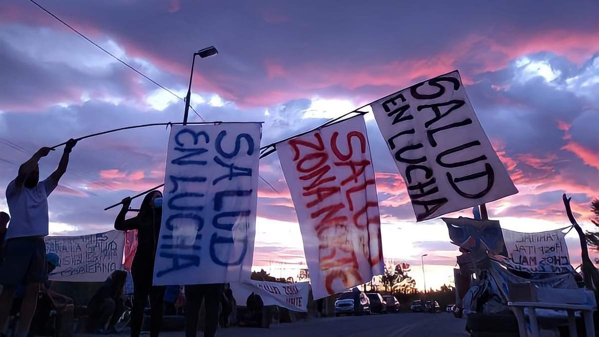 Salud en lucha en la provincia de Neuquén. Fuente: (Twitter)
