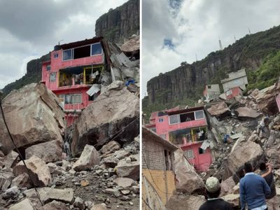Cerro del Chiquihuite se desgaja y sepulta casas; reportan personas desaparecidas