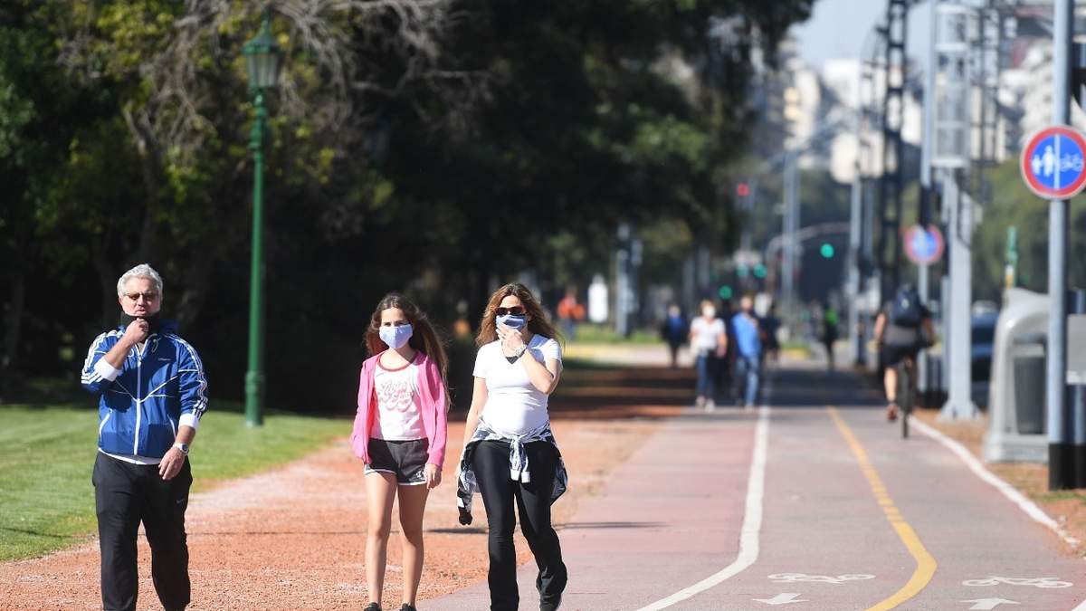 Salidas recreativas en la Ciudad de Buenos Aires. Fuente: (Twitter)