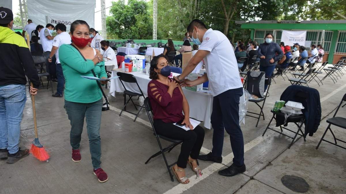 Un centro de vacunación contra el covid-19 en Veracruz