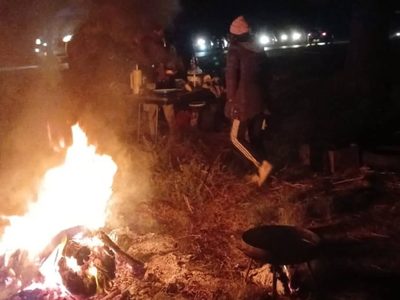 Tensión en Ruta 7: la Policía impidió un corte en San Patricio del Chañar