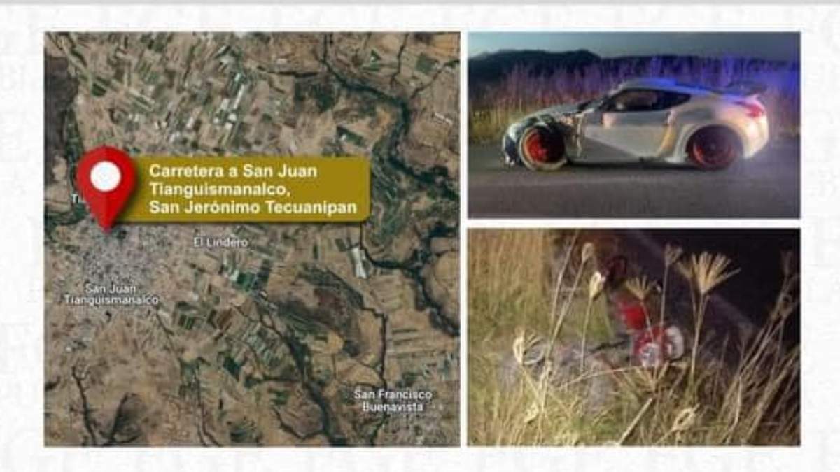 El auto y la zona del atropellamiento