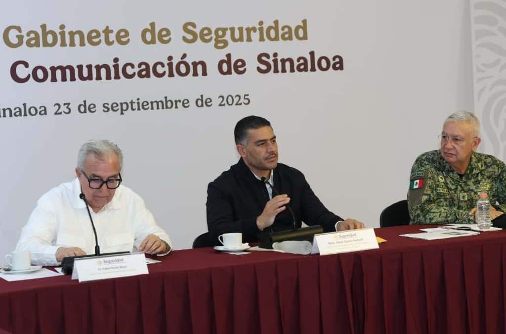 El secretario de Seguridad Omar García Harfuch reporta una disminución en los homicidios en Sinaloa, mientras se reportan al menos dos enfrentamientos, un hombre asesinado y un bebé herido