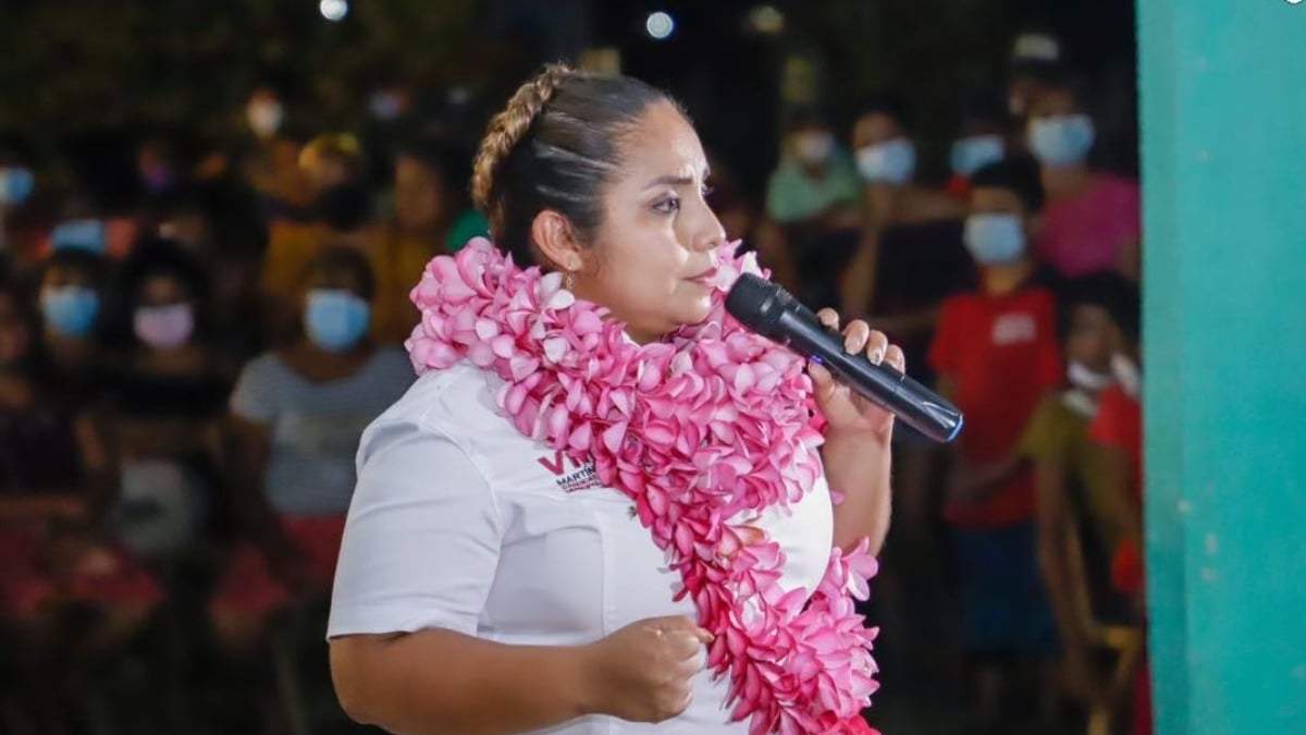 Vilma Martínez Cortés,  candidata de Morena a la alcaldía de Santo Domingo Tehuantepec