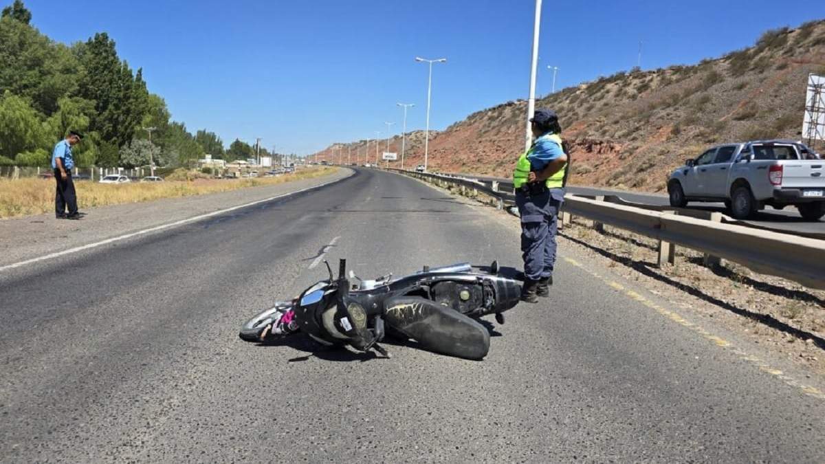 El siniestro ocurrió a la altura del barrio La Comarca, en ruta 7. Fuente (Centenario Digital)