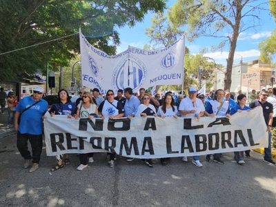 Gremios anunciaron paro y movilización en Neuquén contra la reforma laboral
