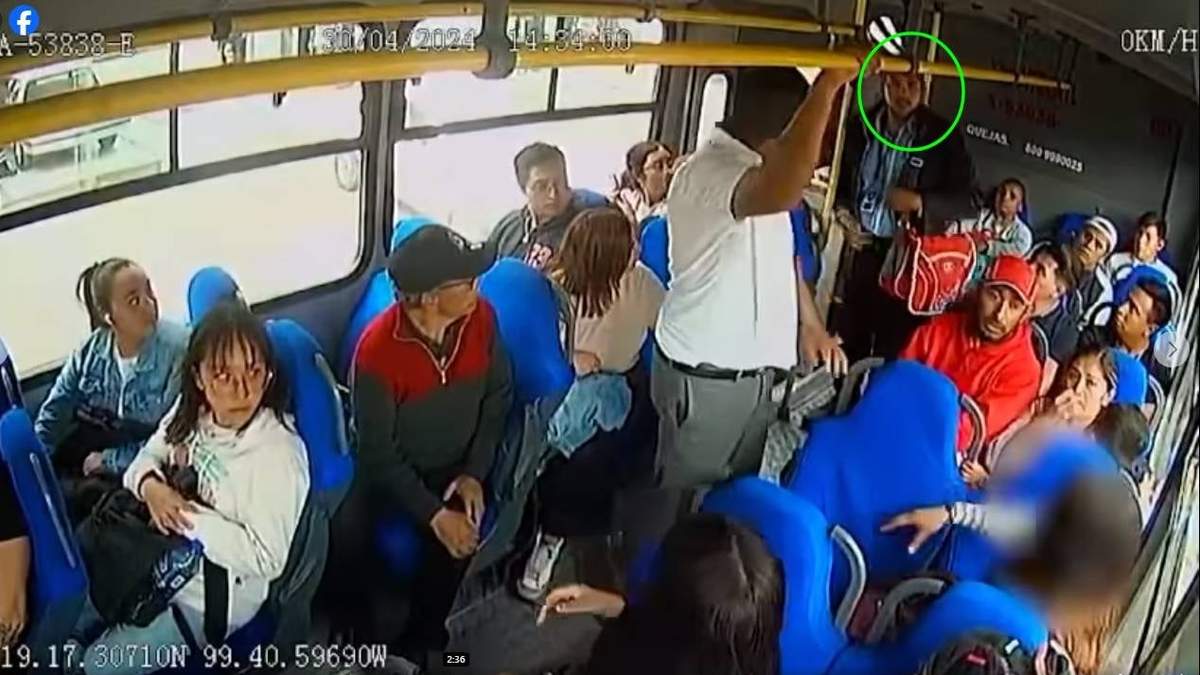 El chofer del autobús de una ruta del Estado de México enfrentó al presunto acosador