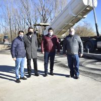 Mariano Gaido recorrió los avances en las obras del Paseo Limay