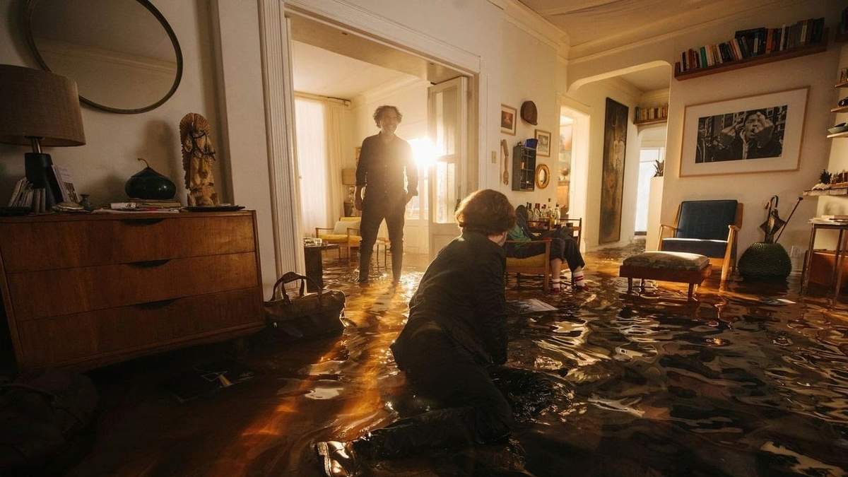 Alejandro G. Iñárritu y Daniel Giménez Cacho en el set de Bardo