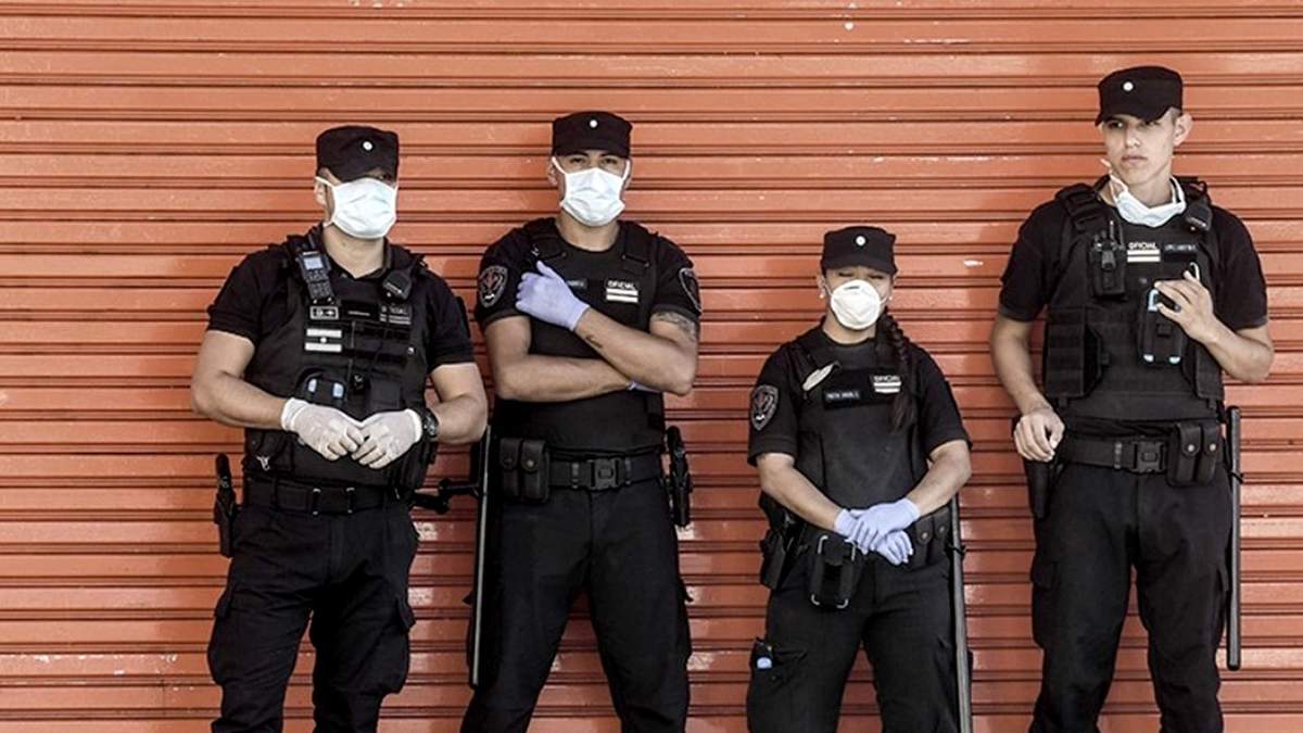 Efectivos de la policía provincial. Fuente: (Twitter)