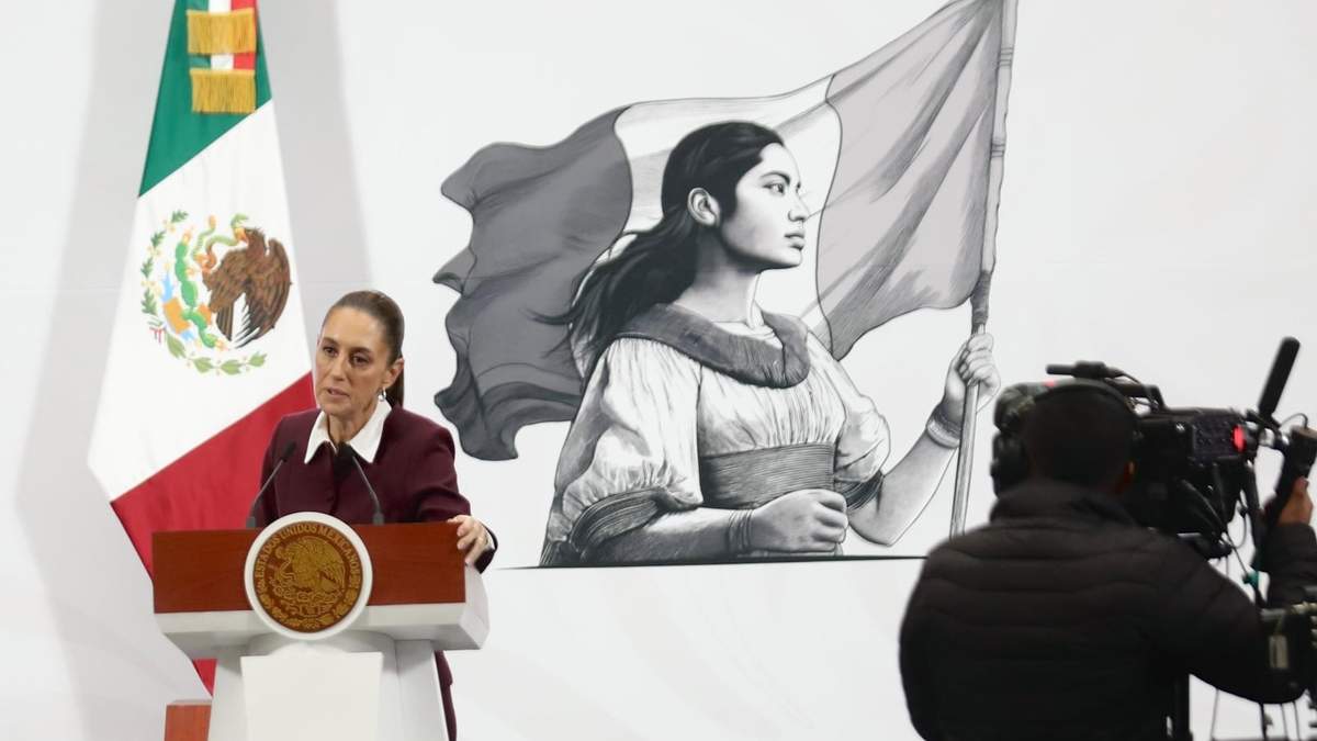 La presidenta Claudia Sheinbaum