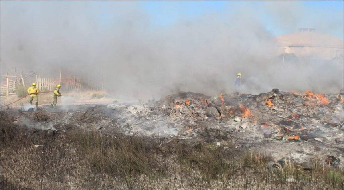 Incendio de pastizales. Fuente: (Centenario Digital)