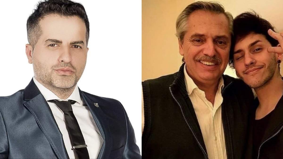 Ángel De Brito, Alberto Fernández y Dyhzy. Fuente: (Twitter)