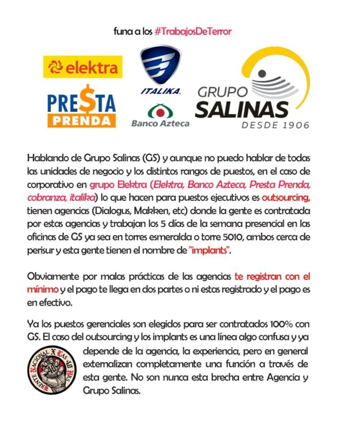 1 queja empleado