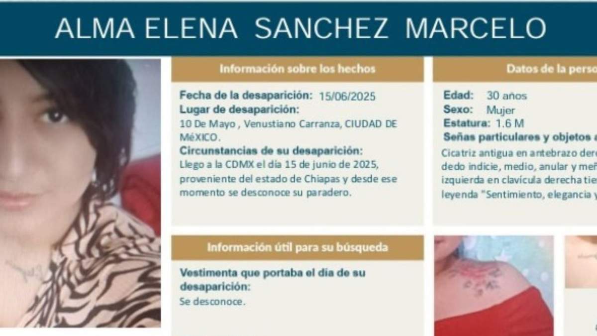 Autoridades de la Ciudad de México investigan el caso como feminicidio tras el hallazgo del cuerpo de Alma en Tlalpan. Un hombre, identificado como su pareja sentimental, fue detenido en Morelos.