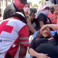 Por dolores de parto, candidata del PRI suspende recorrido de campaña (Video)