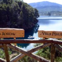 Llegó la primera nevada a Villa Pehuenia