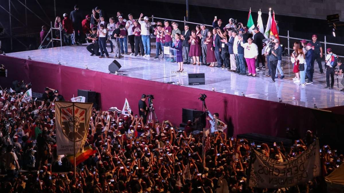 Celebración de Sheinbaum en el zócalo