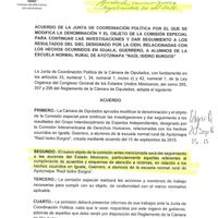 PRD da marcha atrás en su intención de limitar alcances de la Comisión Ayotzinapa